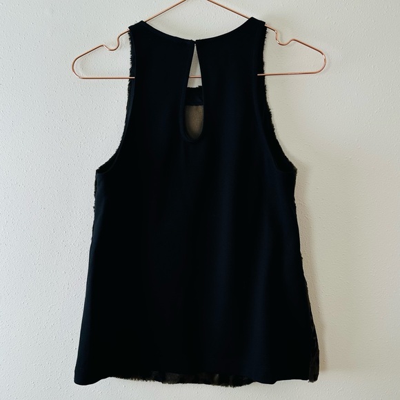 New Trina Turk Faux Fur Animal Leopard Print Sleeveless Blouse Top $268 - Picture 9 of 9